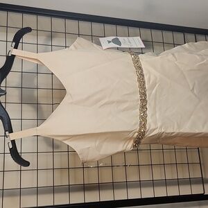 RARE EDITIONS Formal Cream Hi-Lo Dress SPECIAL OCCASION